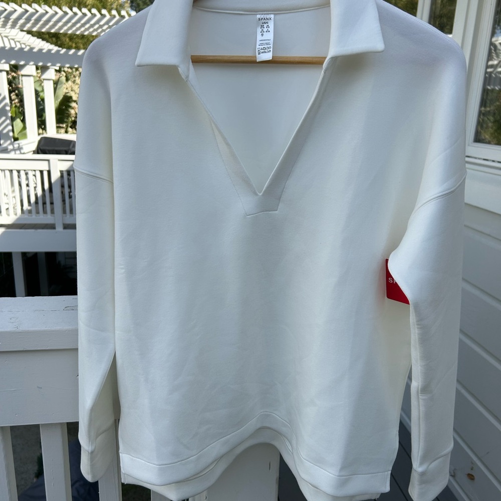 SPANX Boxy Polo Sweatshirt